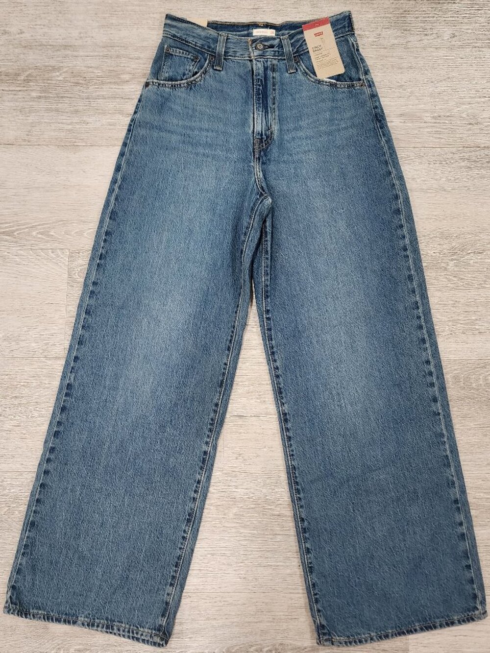 NWT Levi's Cinch Baggy High Rise Straight Leg Denim Jeans Women's 26
